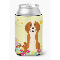 "Caroline's Treasures Easter Eggs English Foxhound Can or Bottle Hugger, Can Hugger, Multicolor"