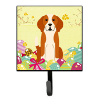 "Caroline's Treasures Easter Eggs English Foxhound Wall Hook, Small, Multicolor"