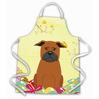 "Caroline's Treasures Easter Eggs Chinese Chongqing Dog Apron, Large, Multicolor"