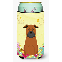 "Caroline's Treasures Easter Eggs Chinese Chongqing Dog Tall Boy Beverage Insulator Hugger, Multicolor"