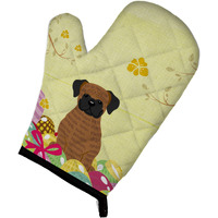 "Caroline's Treasures Easter Eggs Brindle Boxer Oven Mitt, Multicolor, 12"" x 8.5"""