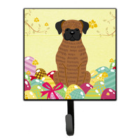"Caroline's Treasures Easter Eggs Brindle Boxer Wall Hook, Small, Multicolor"