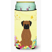 "Caroline's Treasures Easter Eggs Brindle Boxer Tall Boy Beverage Insulator Hugger, Multicolor"