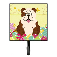 "Caroline's Treasures English Bulldog Brindle White Wall Hook, Small, Multicolor"