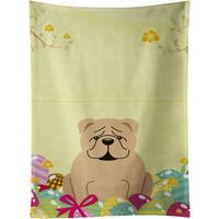 "Caroline's Treasures Easter Eggs English Bulldog Fawn Kitchen Towel, Multicolor, 25"" x 15"""