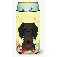 "Caroline's Treasures Easter Wire Haired Dachshund Tall Boy Beverage Insulator Hugger, Multicolor"