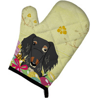 "Caroline's Treasures Easter Eggs Wire Haired Dachshund Dapple Oven Mitt, Multicolor, 12"" x 8.5"""
