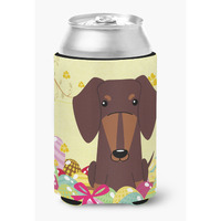 "Caroline's Treasures Easter Eggs Dachshund Chocolate Can or Bottle Hugger, Can Hugger, Multicolor"