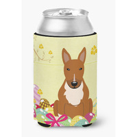"Caroline's Treasures Easter Eggs Bull Terrier Red Can or Bottle Hugger, Can Hugger, Multicolor"