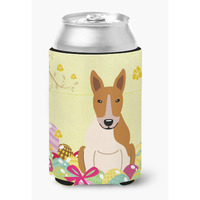 "Caroline's Treasures Easter Eggs Bull Terrier Red White Can or Bottle Hugger, Can Hugger, Multicolor"