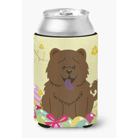 "Caroline's Treasures Easter Eggs Chow Chocolate Can or Bottle Hugger, Can Hugger, Multicolor"