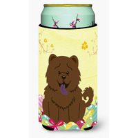 "Caroline's Treasures Easter Eggs Chow Chocolate Tall Boy Beverage Insulator Hugger, Multicolor"