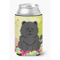 "Caroline's Treasures Easter Eggs Chow black Can or Bottle Hugger, Can Hugger, Multicolor"