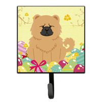 "Caroline's Treasures Easter Eggs Chow Cream Wall Hook, Small, Multicolor"
