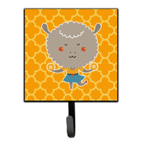 "Caroline's Treasures Cheerleader Lamb Sheep Wall Hook, Small, Multicolor"
