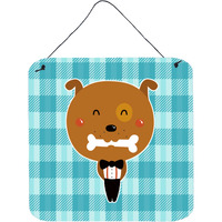 "Caroline's Treasures Dog in Tuxedo Metal Print, 6"" x 6"", Multicolor"
