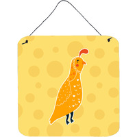 "Caroline's Treasures Partridge in Polkadots Metal Print, 6"" x 6"", Multicolor"