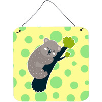 "Caroline's Treasures Koala Naptime Metal Print, 6"" x 6"", Multicolor"
