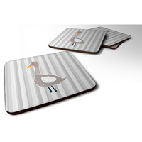 "Caroline's Treasures Grey Goose Foam Coaster Set of 4, 3.5, Multicolor"
