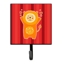 "Caroline's Treasures Lion Love Wall Hook, Small, Multicolor"