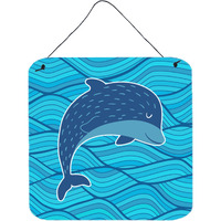 "Caroline's Treasures Dolphin Metal Print, 6"" x 6"", Multicolor"
