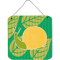 "Caroline's Treasures Snail Metal Print, 6"" x 6"", Multicolor"