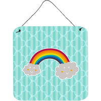 "Caroline's Treasures Rainbow in Clouds Metal Print, 6"" x 6"", Multicolor"