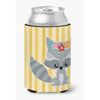 "Caroline's Treasures BB6791CC Raccoon Can or Bottle Hugger, Can Hugger, Multicolor"