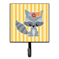 "Caroline's Treasures Raccoon Wall Hook, Small, Multicolor"