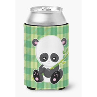 "Caroline's Treasures Panda Lucky Bamboo Can or Bottle Hugger, Can Hugger, Multicolor"