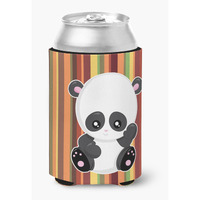 "Caroline's Treasures Striped Panda Can or Bottle Hugger, Can Hugger, Multicolor"