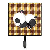 "Caroline's Treasures Panda Naptime Wall Hook, Small, Multicolor"
