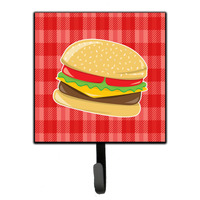 "Caroline's Treasures Hamburger Plaid Wall Hook, Small, Multicolor"