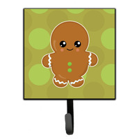 "Caroline's Treasures Christmas Gingerbread Man Wall Hook, Small, Multicolor"
