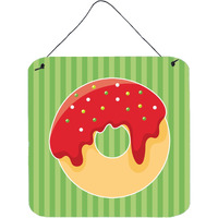 "Caroline's Treasures Christmas Donut Metal Print, 6"" x 6"", Multicolor"