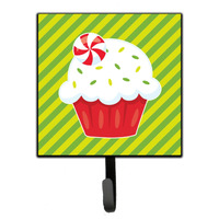 "Caroline's Treasures Christmas Pepermint Cupcake Wall Hook, Small, Multicolor"