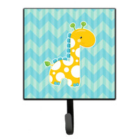 "Caroline's Treasures Boy Giraffe Wall Hook, Small, Multicolor"