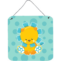 "Caroline's Treasures Boy Lion Metal Print, 6"" x 6"", Multicolor"