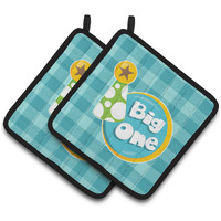 "Caroline's Treasures Boy Big One Pair of Pot Holders, 7.5 x 7.5, Multicolor"