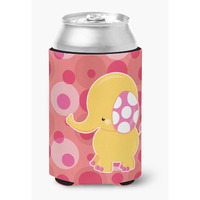 "Caroline's Treasures Girl Elephant Can or Bottle Hugger, Can Hugger, Multicolor"