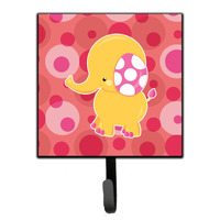 "Caroline's Treasures Girl Elephant Wall Hook, Small, Multicolor"