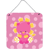 "Caroline's Treasures Girl Lion Metal Print, 6"" x 6"", Multicolor"