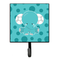 "Caroline's Treasures Polkadot Elephant Wall Hook, Small, Multicolor"