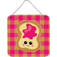 "Caroline's Treasures Jelly Toast Metal Print, 6"" x 6"", Multicolor"