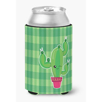 "Caroline's Treasures BB6848CC Cactus Plaid Can or Bottle Hugger, Can Hugger, Multicolor"
