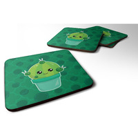 "Caroline's Treasures Cactus Polkadots Foam Coaster Set of 4, 3.5, Multicolor"