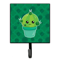 "Caroline's Treasures Cactus Polkadots Wall Hook, Small, Multicolor"