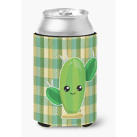 "Caroline's Treasures BB6852CC Cactus Plaid Can or Bottle Hugger, Can Hugger, Multicolor"