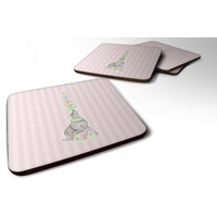 "Caroline's Treasures Circus Seal Foam Coaster Set of 4, 3.5, Multicolor"
