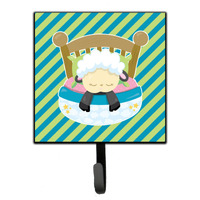 "Caroline's Treasures Sheep in Bed Wall Hook, Small, Multicolor"